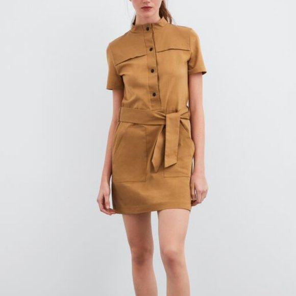zara utility dress